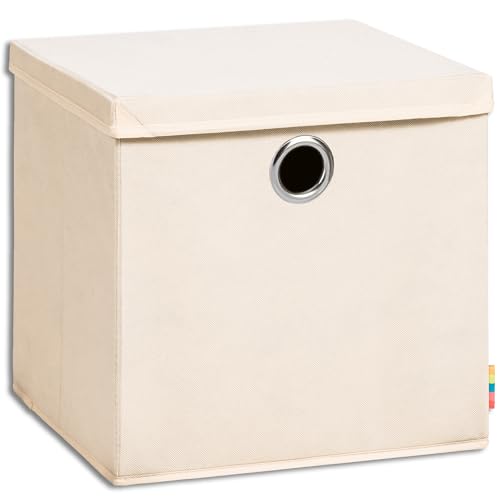 Storanda | Aufbewahrungsbox NEO + Deckel | Faltbox | Korb | 33x33x33 cm | Natur von Storanda