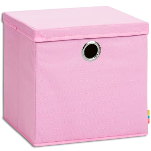 Storanda | Aufbewahrungsbox NEO + Deckel | Faltbox | Korb | 33x33x33 cm | Rosa von Storanda