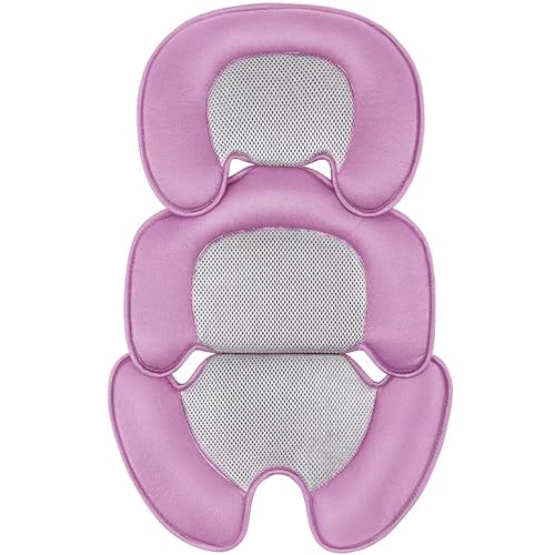 storchenbeck Neugeborenes Baby-Kissen mit 3D-Netzstoff für Stroller, Autositz und Hochstuhl - Atmungsaktive Einlage zur Unterstützung des Babys (Rosa) von storchenbeck