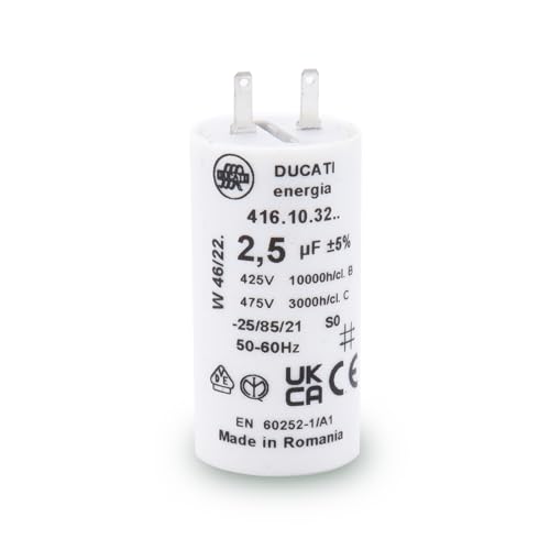Rolladen-Kondensator 2,5µF SOMFY 2,8mm Fastonkondensator Zylindrisch 2,8mm Fastonkondensator für Rollladenreparatur Hohe Qualität und lange Lebensdauer Flachboden 450V Rolladen-Kondensator 2,5µF SOMFY 2,8mm Fastonkondensator Zylindrisch 2,8mm Fastonkondensator für Rollladenreparatur Hohe Qualität und lange Lebensdauer Flachboden 450V von Store & Menuiserie 2.0
