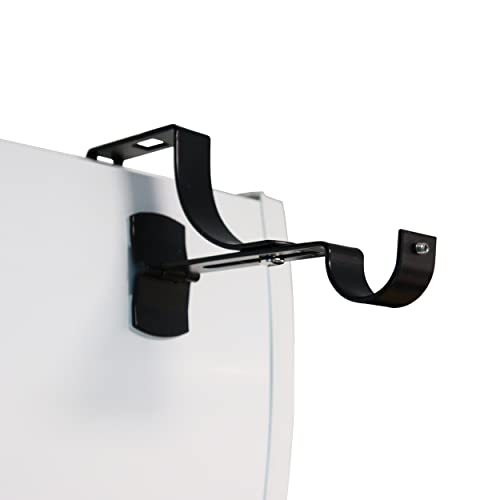 Geko Gardinenstangenhalter, schwarz, strapazierfähig, ohne Bohren, für Rollladenkasten, Rollladen, Durchmesser 20 mm, ohne Klebstoff, verstellbare Befestigung durch Schrauben, 2 Stück Geko Gardinenstangenhalter, schwarz, strapazierfähig, ohne Bohren, für Rollladenkasten, Rollladen, Durchmesser 20 mm, ohne Klebstoff, verstellbare Befestigung durch Schrauben, 2 Stück von Store & Menuiserie 2.0