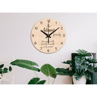 Familienuhr, Personalisierte Holz Wanduhr, Wanduhr Unikat, Küchen Holz, Modern Familienuhr, Personalisierte Holz Wanduhr, Wanduhr Unikat, Küchen Holz, Modern von StoreWoodUA