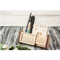 Holz Ewigen Kalender, Kalender Holz, Schreibtisch Ewige Veranstalter von StoreWoodUA