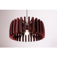 Moderne Pendelleuchte, Holz Hängelampenschirm, Holz Kronleuchter Modern, Deckenleuchte Schatten, Handgefertigte Holzlampe, Lampenschirm Decke von StoreWoodUA