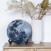 Vollmond Uhr, Monduhr, Mond Wanduhr, Raumuhr, Astrologie Geschenk, Steampunk Mondfinsternis Wanduhr Unikat von StoreWoodUA