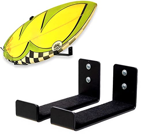 StoreYourBoard Nackte Brandung | Der Original Minimalist Surfboard Wall Rack | Display-Rack (Schwarz) von StoreYourBoard
