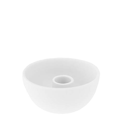 Storefactory - Lindatorp - Kerzenständer, Kerzenschale - Keramik - Weiß - Maße (ØxH): 10 x 5 cm von Storefactory Scandinavia