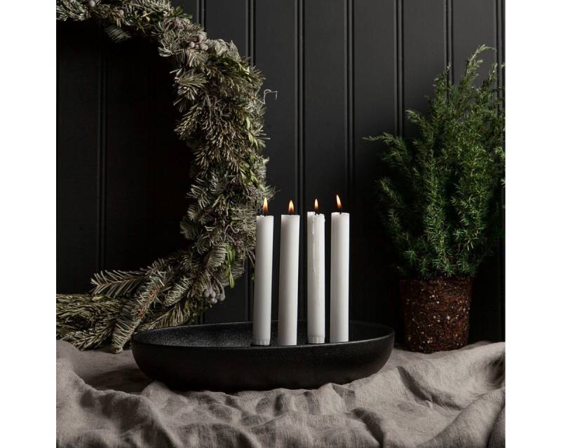 Storefactory Scandinavia Kerzenständer Storefactory Kerzenhalter GULLHOLMEN Keramik schwarz glänzend, 33x22x von Storefactory Scandinavia