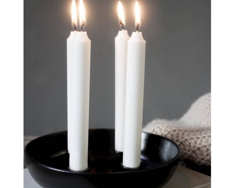 Storefactory Scandinavia Kerzenständer Storefactory Kerzenständer GRANHOLMEN 4er schwarz, Ø 21x5 cm von Storefactory Scandinavia