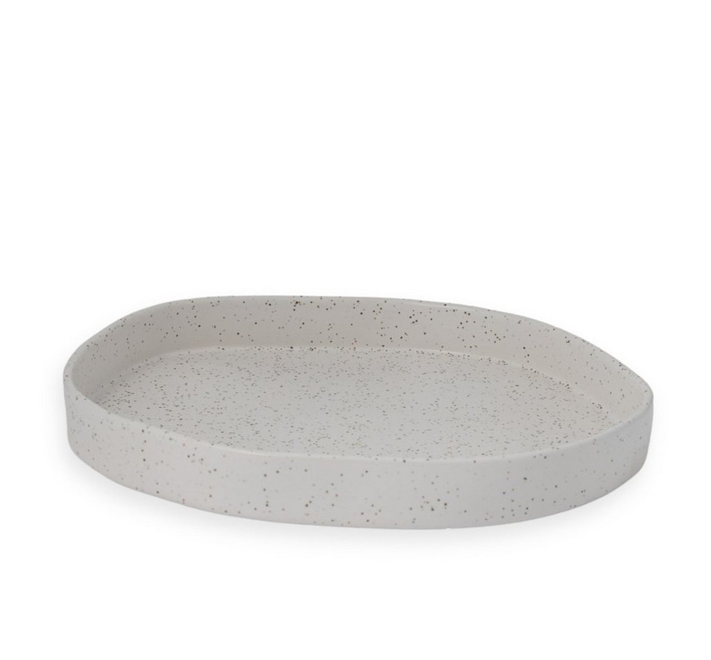 Storefactory Scandinavia Dekotablett Tablett EKLIDEN creme natur, Ø 31x3cm von Storefactory Scandinavia