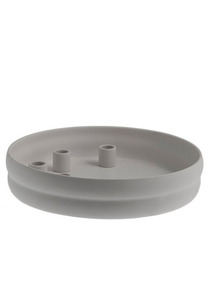 Storefactory Scandinavia Kerzenständer Kerzenhalter KVISTHOLMEN hellgrau, Ø 30 cm von Storefactory Scandinavia