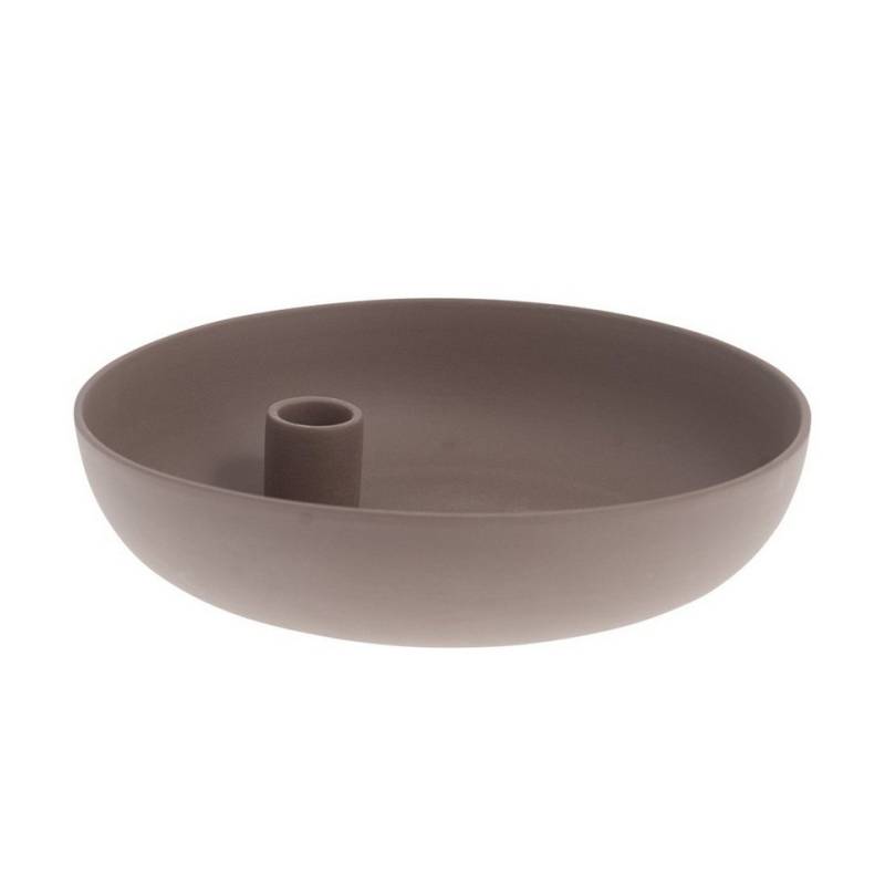 Storefactory Scandinavia Kerzenständer Kerzenhalter LIDATORP L Keramik braun, Ø 21x6 cm von Storefactory Scandinavia