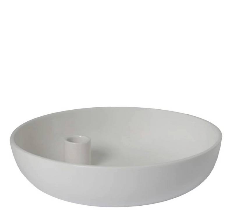 Storefactory Scandinavia Kerzenständer Kerzenhalter LIDATORP L weiß glänzend, Ø 21x5 cm von Storefactory Scandinavia