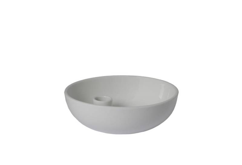 Storefactory Scandinavia Kerzenständer Kerzenhalter LIDATORP S weiß glänzend, Ø 16x5 cm von Storefactory Scandinavia