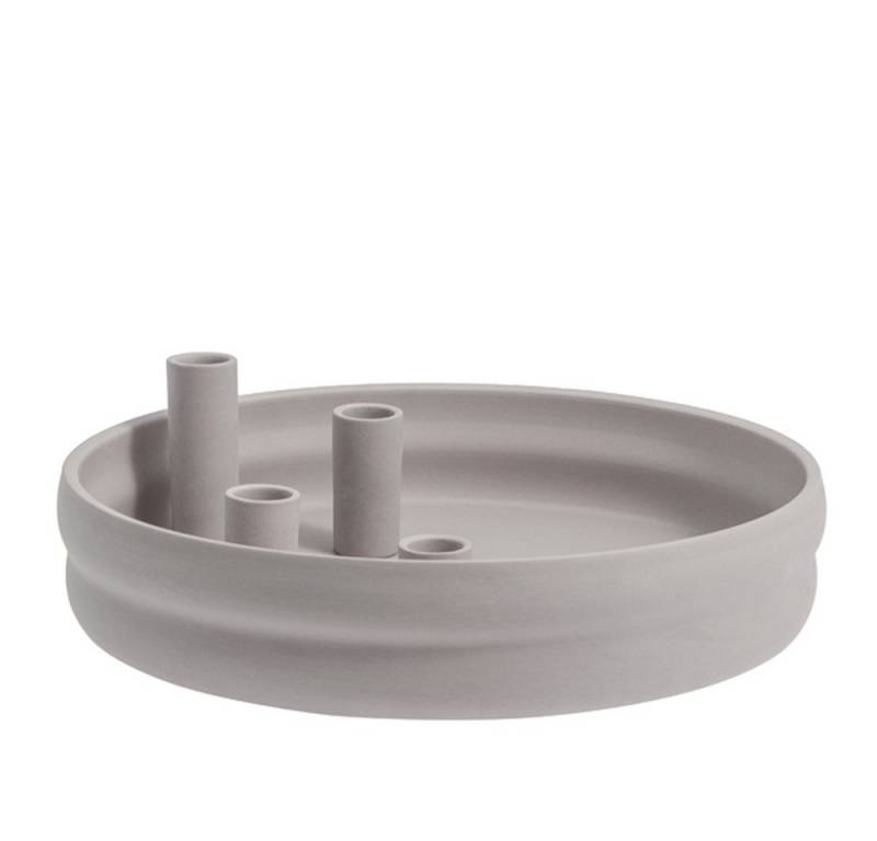 Storefactory Scandinavia Kerzenständer Storefactory Kerzenhalter BOLMEN 4er rund hellgrau, Ø 30x9cm Storefactory Scandinavia Kerzenständer Storefactory Kerzenhalter BOLMEN 4er rund hellgrau, Ø 30x9cm von Storefactory Scandinavia