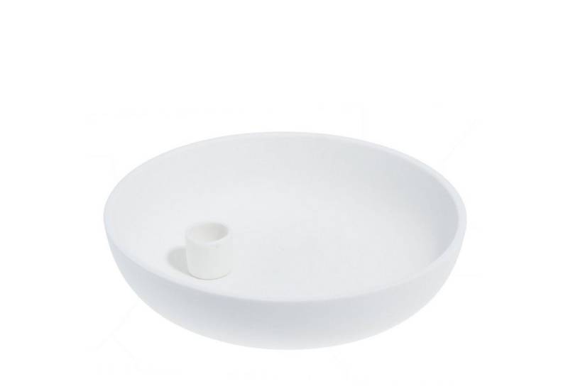 Storefactory Scandinavia Kerzenständer Storefactory Kerzenhalter LIDATORP XL weiß, Ø 26x7 cm von Storefactory Scandinavia