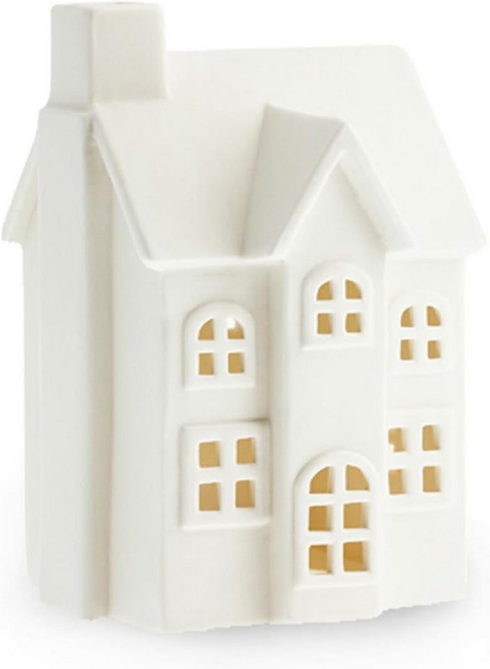 Storefactory Scandinavia Windlicht Dekohaus BYN Nr 2 weiß, 10x9x14 cm von Storefactory Scandinavia