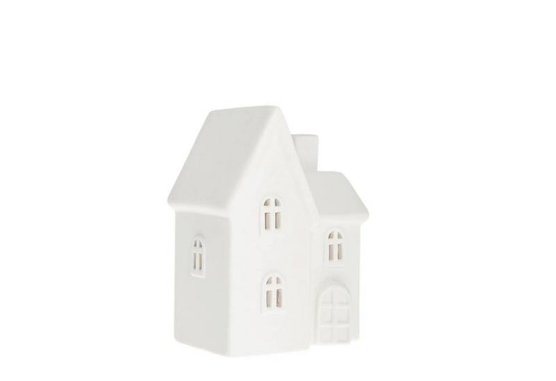 Storefactory Scandinavia Windlicht Dekorationshaus BYN Nr. 11 Keramik weiß, 12x8x16 cm von Storefactory Scandinavia