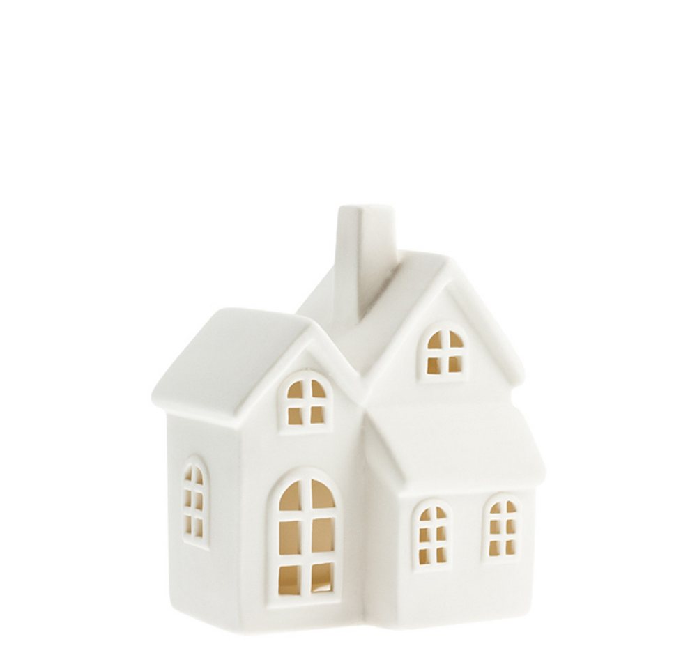 Storefactory Scandinavia Windlicht Dekorationshaus BYN Nr. 6 Keramik weiß, 12x9x14 cm von Storefactory Scandinavia