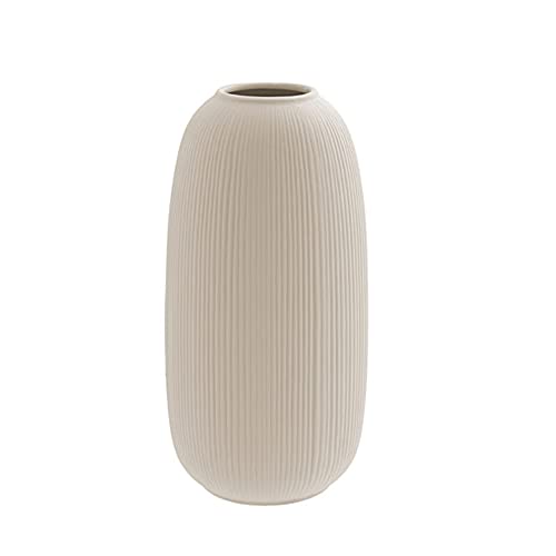 Storefactory - Vase, Blumenvase - ÅBY - Keramik - beige - (ØxH) 12 x 25 cm von Storefactory