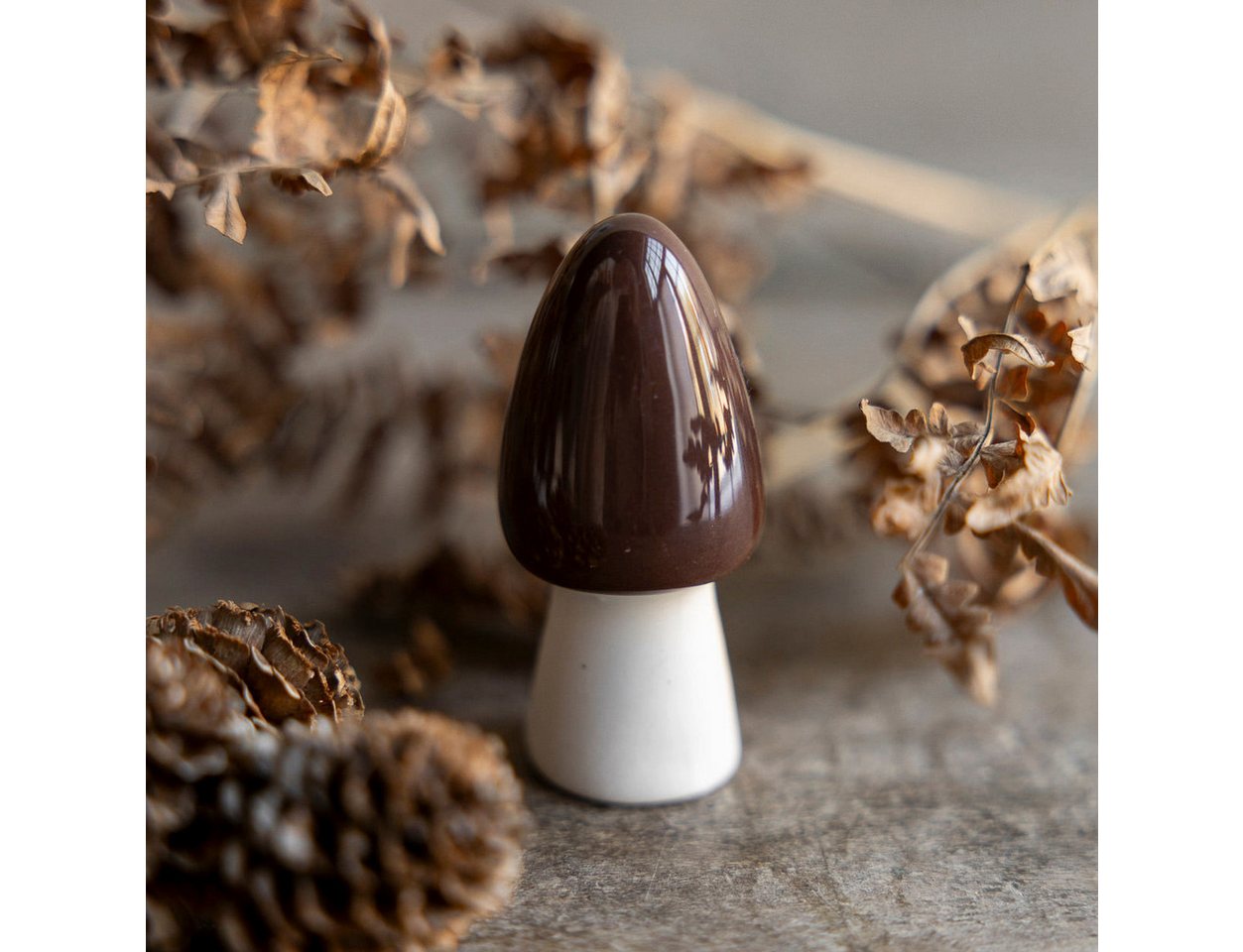 Storefactory Dekoobjekt Pilz Bohult weiß braun Herbstdeko Storefactory Dekoobjekt Pilz Bohult weiß braun Herbstdeko von Storefactory