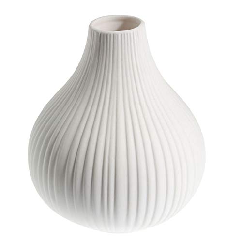 Storefactory - Ekenäs - Vase - Keramik - Matt - Weiß - Maße (ØxH): 21 x 24,5 cm von Storefactory