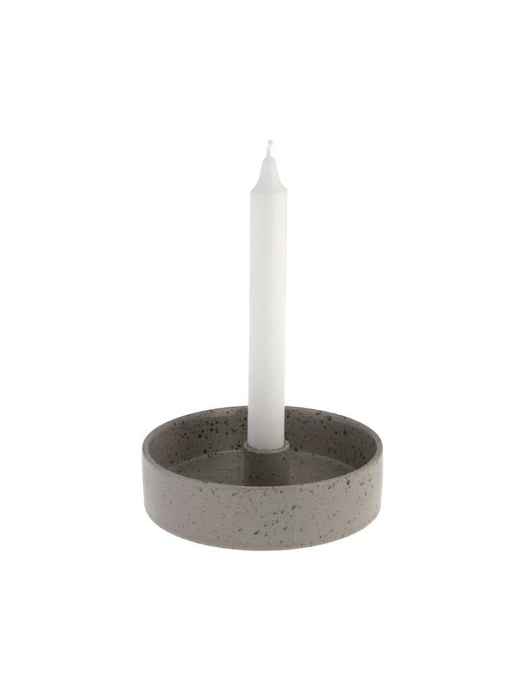 Storefactory Kerzenständer Kerzenhalter STORM natur glänzend, Ø 15x4 cm von Storefactory