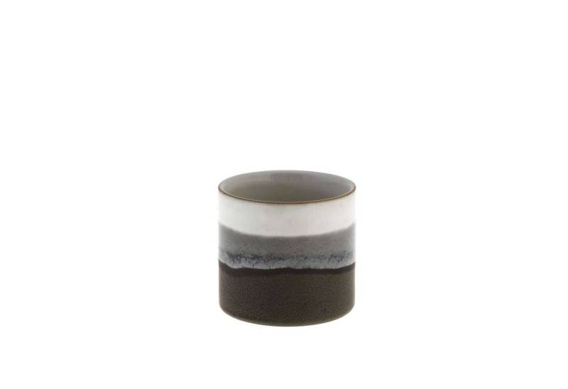 Storefactory Kerzenständer Storefactory Teelichhalter LJUNGARUM LARGE grau glänzend, Ø 10x9 cm von Storefactory