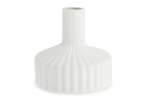 Storefactory SAMSET Large White Ceramic vase von Storefactory