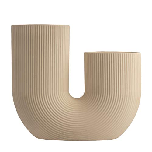 Storefactory Vase STRAVALLA beige 24x7x21cm von Storefactory