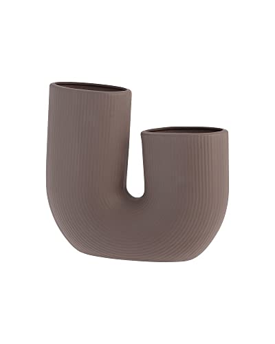 [W2023/02] STRÅVALLA Brown Ceramic vase von Storefactory