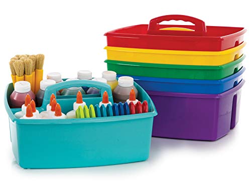 Storex 00948A06C Mehrzweck-Organizer mit Griff, verschiedene Farben, 6 Stück von Storex