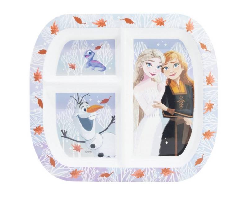 Storline Frühstücksteller Disney Frozen rechteckig Teller mit 3 Fächern, Mikrowellengeeignet von Storline
