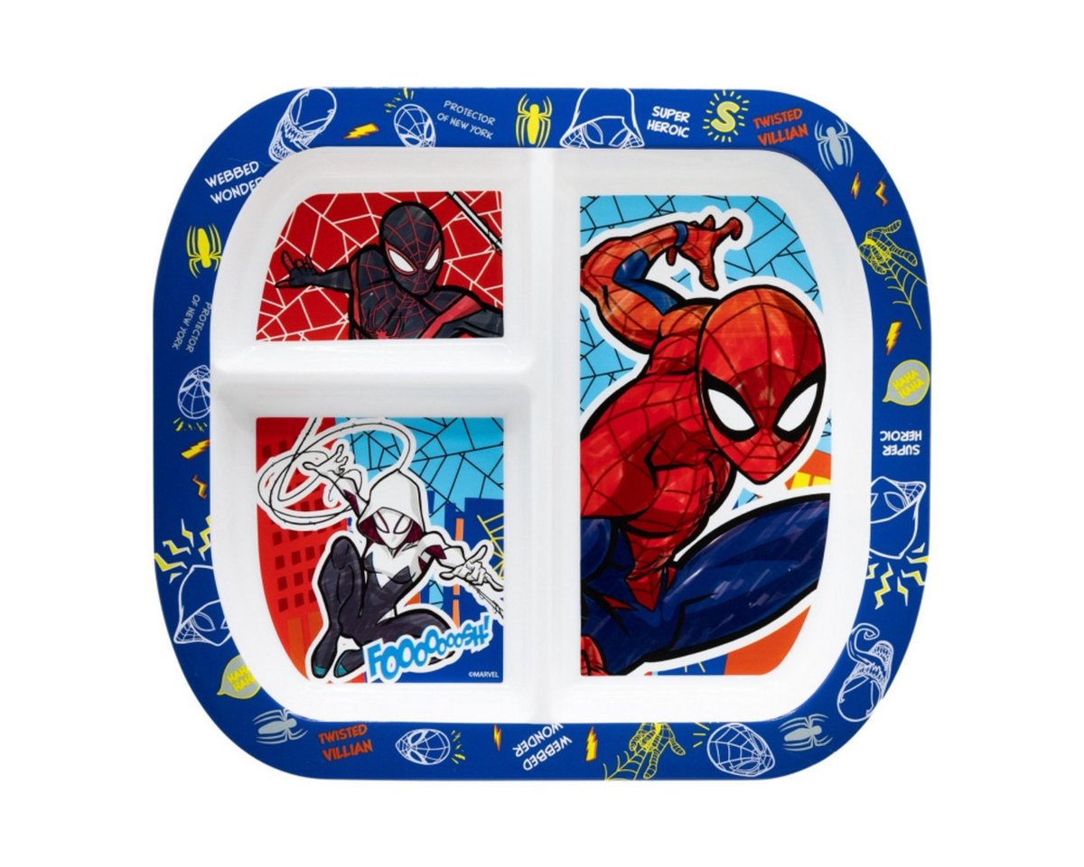 Storline Frühstücksteller Spiderman rechteckig mit 3 Fächern, Mikrowellengeeignet Storline Frühstücksteller Spiderman rechteckig mit 3 Fächern, Mikrowellengeeignet von Storline