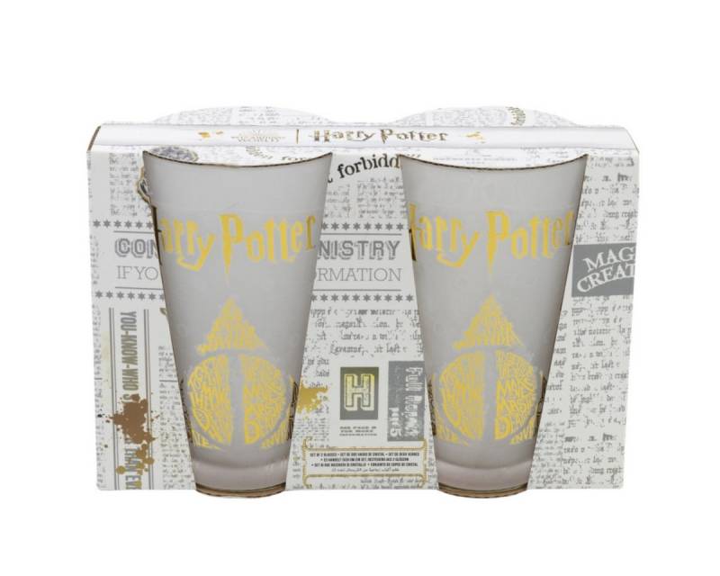 Storline Gläser-Set Harry Potter 2-teilig 490ml Trinkgläser mit Superhelden-Design, Glas von Storline