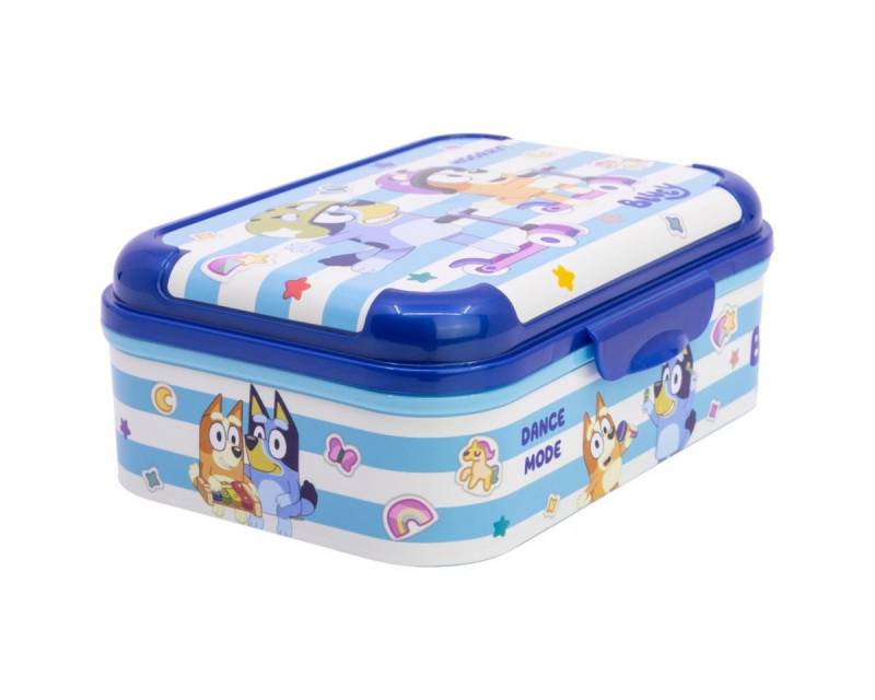 Storline Lunchbox Bluey Brotdose Kinder Lunchbox mit Deckel – bruchsicher & bunt, Plastik von Storline