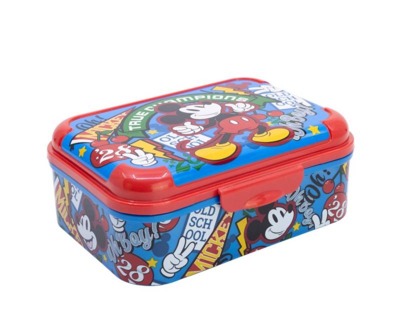 Storline Lunchbox Disney Mickey Mouse Brotdose mit Deckel – Bruchsicher & Bunt, Plastik, (1x Deckel, 1x Dose), Brotdose von Storline