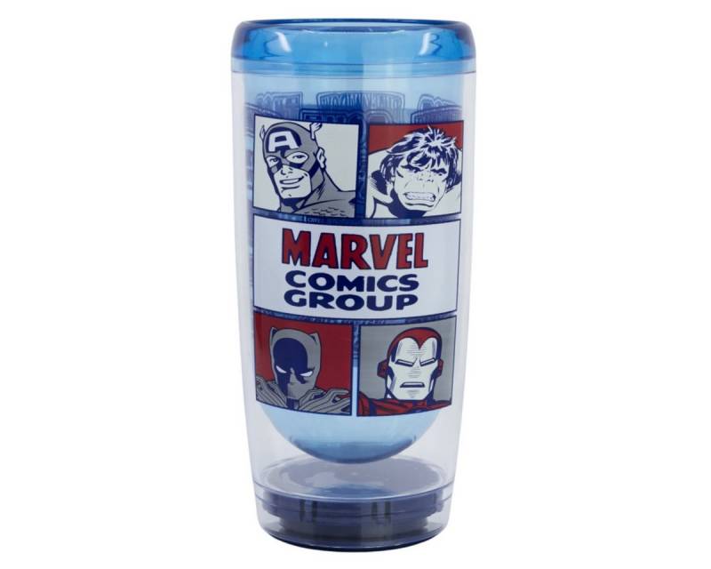 Storline Thermobecher Marvel Smartgrip 705 ml Doppelwandiger Thermo-Tumbler Anti-Kipp, Polystyrol Storline Thermobecher Marvel Smartgrip 705 ml Doppelwandiger Thermo-Tumbler Anti-Kipp, Polystyrol von Storline