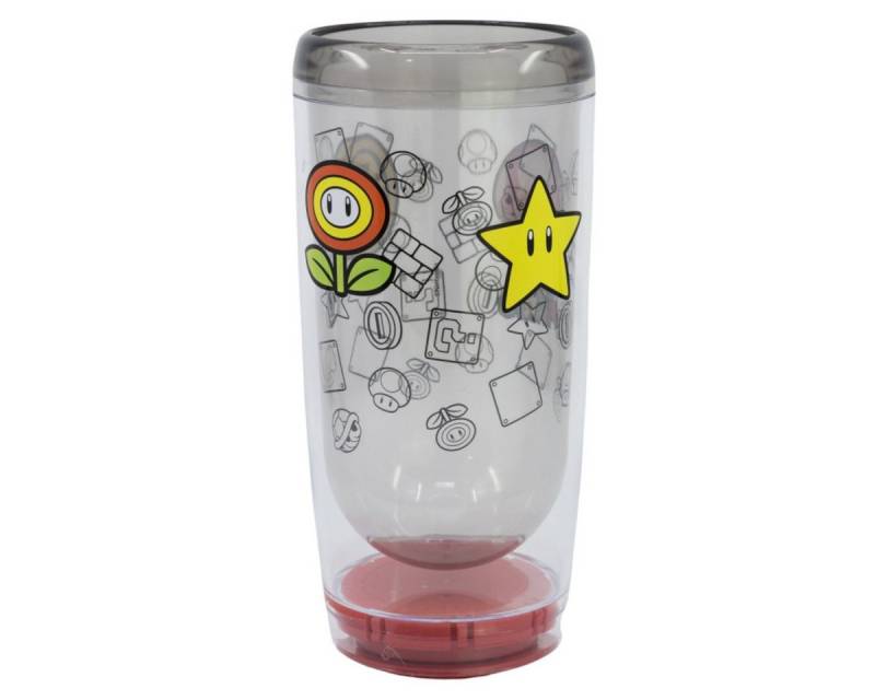 Storline Thermobecher Super Mario Smartgrip 705 ml Doppelwandiger Thermo-Tumbler Anti-Kipp, Plastik von Storline