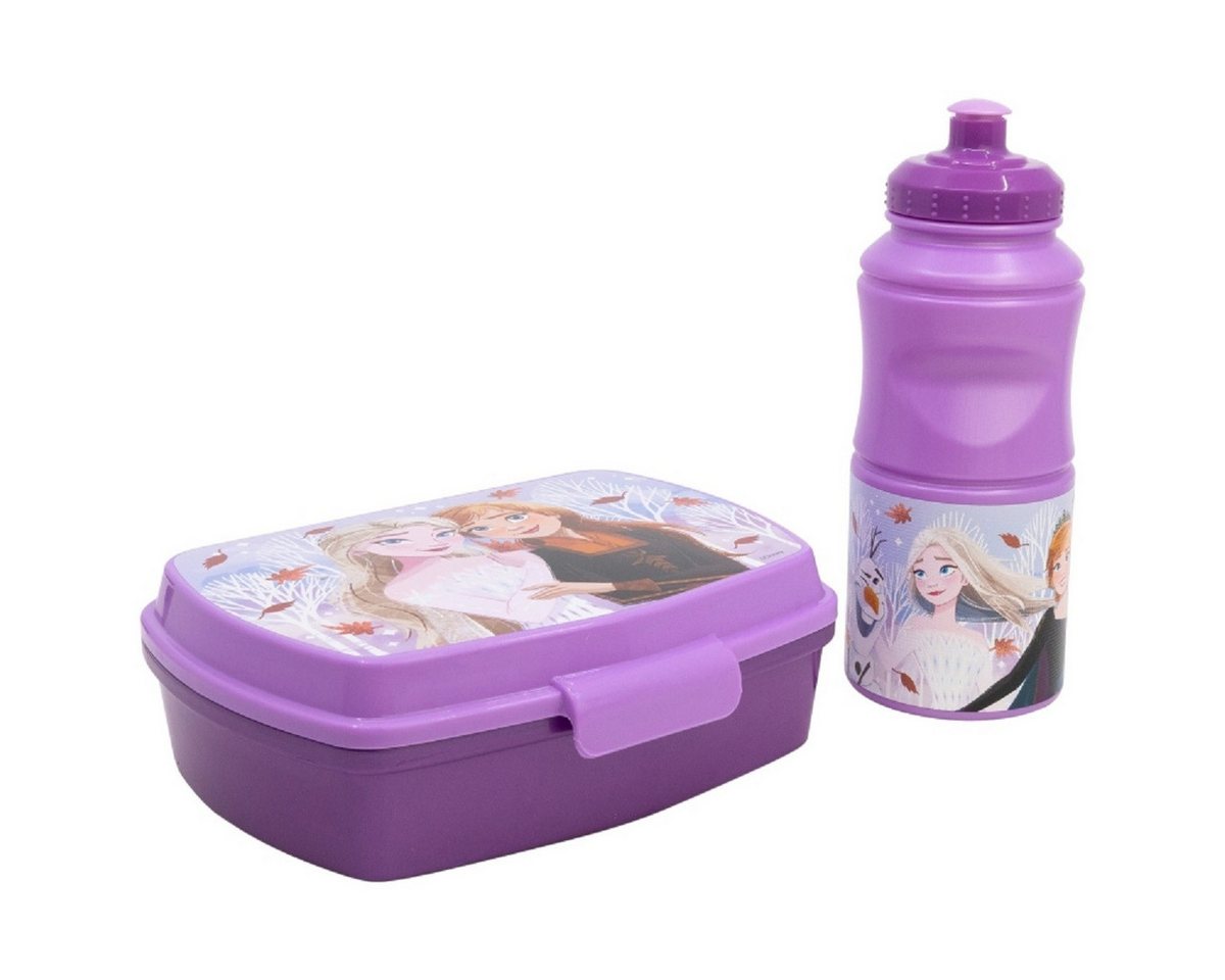 Storline Trinkflasche Disney Frozen 2er Set (380 ml) und Brotdose im Geschenkkarton von Storline
