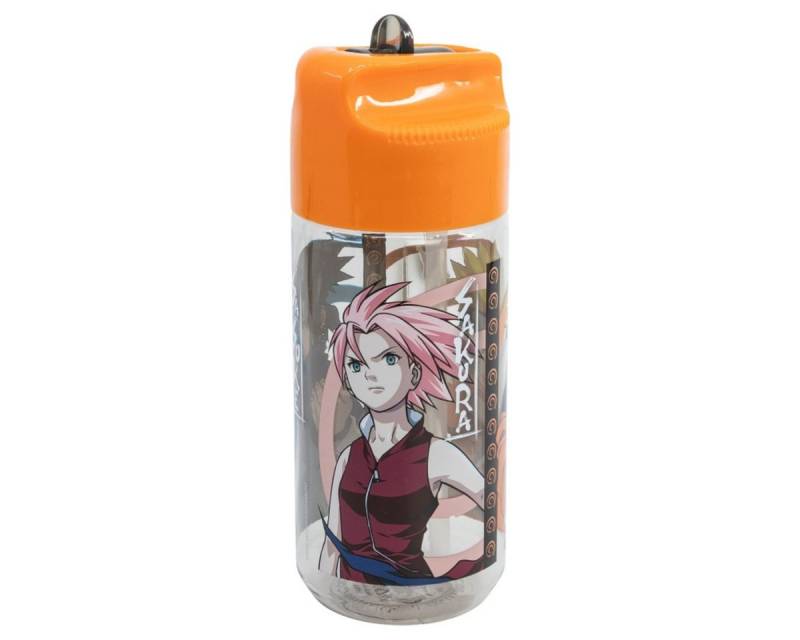 Storline Trinkflasche Naruto für Kinder 430 ml mit praktischem Strohhalm von Storline