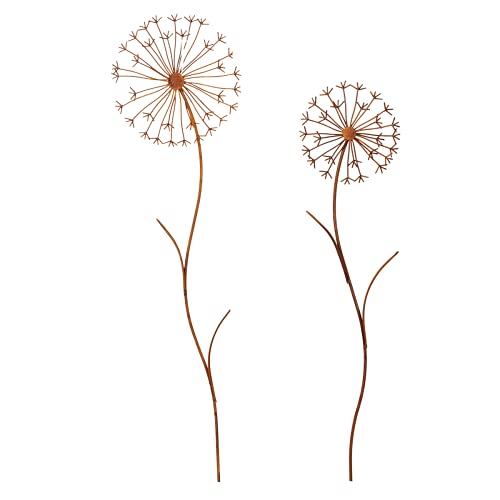 Gartenstecker Pusteblume - Löwenzahn 2er Set in Rostoptik 80-100cm zum Stecken für die Gartendeko Gartenstecker Pusteblume - Löwenzahn 2er Set in Rostoptik 80-100cm zum Stecken für die Gartendeko von Storm's Gartenzaubereien