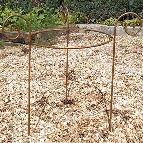 Storm's Gartenzaubereien Staudenhalter - Rankhilfe rund 40cm massiv in Volleisen 8mm für Hortensien - Rosen, Gartendeko Pflanzenstütze von Storm's Gartenzaubereien