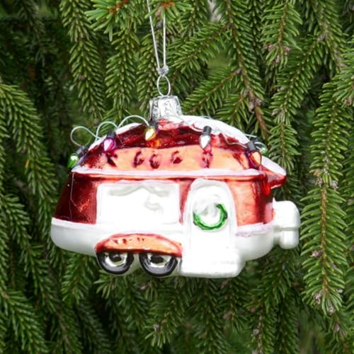 Christbaumkugel Wohnwagen - rot, 11,5cm lang Tannenbaumkugel Adventsdeko Camper Christbaumschmuck Christbaumkugel Wohnwagen - rot, 11,5cm lang Tannenbaumkugel Adventsdeko Camper Christbaumschmuck von Storm's Gartenzaubereien