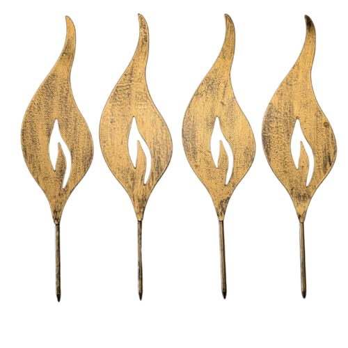 Storm's Gartenzaubereien Deko Kerzen Flammen in Gold 4er Set H:23cm zum Basteln für die Winterdeko Storm's Gartenzaubereien Deko Kerzen Flammen in Gold 4er Set H:23cm zum Basteln für die Winterdeko von Storm's Gartenzaubereien