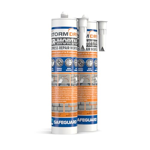 Stormdry XR-Express Reparaturmörtel 310 ml x 2 - Gebrauchsfertig, flexibler Mörtel, zementfreie Mischung. Geeignet zur Reparatur von Ziegel, Stein, Beton und Mauerwerk. Grauer Sand Stormdry XR-Express Reparaturmörtel 310 ml x 2 - Gebrauchsfertig, flexibler Mörtel, zementfreie Mischung. Geeignet zur Reparatur von Ziegel, Stein, Beton und Mauerwerk. Grauer Sand von Stormdry