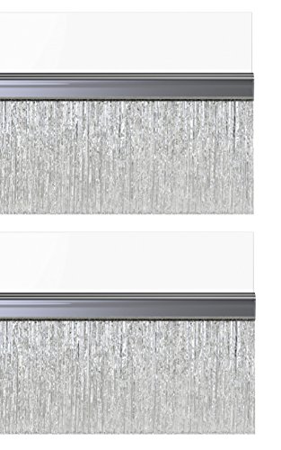 STORMGUARD 02AM0031000CL Self Adhesive Bottom of The Door Brush Draught Seal, Clear, 1 m, Set of 2 Piece BDS Selbstklebende Türbürste für die Unterseite der Tür, farblos, 2 Stück von Stormguard