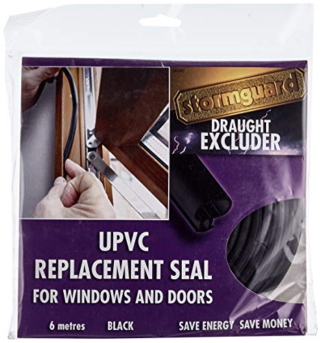 Stormguard 6 Meter Schwarz uPVC Universal Ersatz Dichtung für Fenster oder Tür von Stormguard