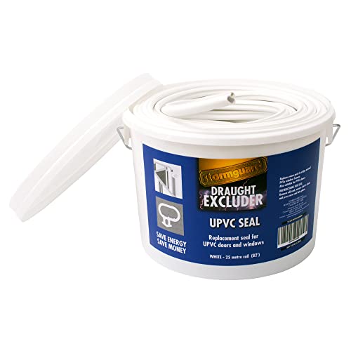 Stormguard UPVC dichtung T眉rdichtung Fensterdichtung Gummidichtung (wei脽) 25 Meter von Stormguard