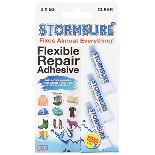 Stormsure Flexible Repair Adhesive - der Alleskönner für flexible Materialien - 3 x 5g Blistercard von Stormsure